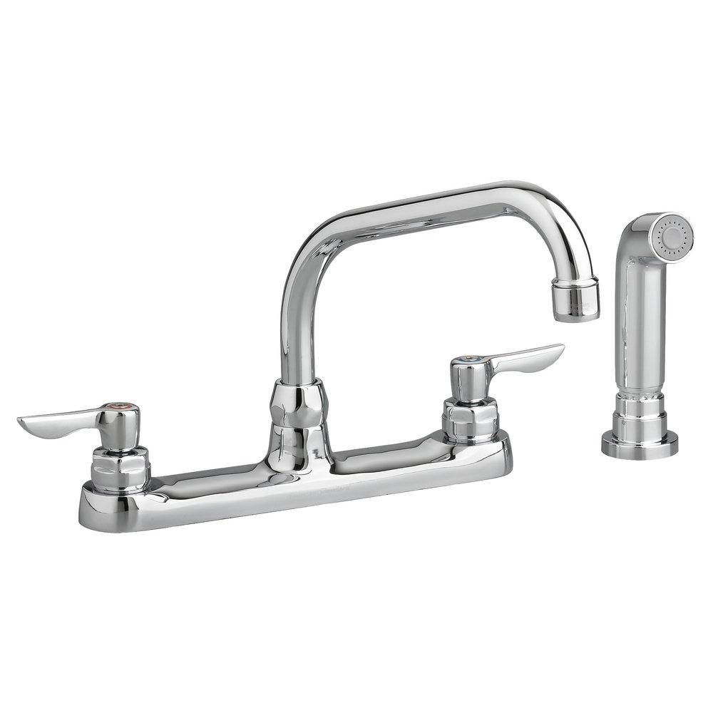 American Standard Polished Chrome Two Handle Lever Deck Mount Service Faucet 