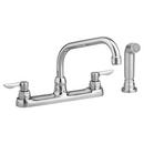 American Standard Polished Chrome Two Handle Lever Deck Mount Service Faucet 