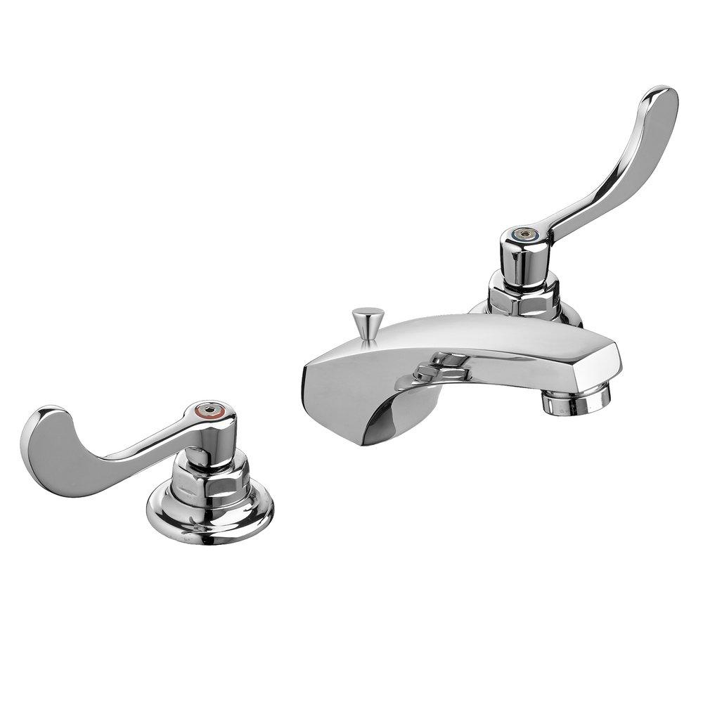 American Standard Polished Chrome Two Handle Widespread Bathroom Sink Faucet 