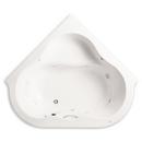 American Standard White 54-1/2 x 54-1/2 in. Whirlpool Corner Bathtub 