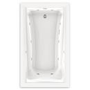 American Standard White 60 x 36 in. Whirlpool Drop-In Bathtub Reversible Drain 