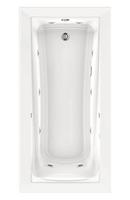 72 x 36 in. Whirlpool Drop-In Bathtub Reversible Drain in White