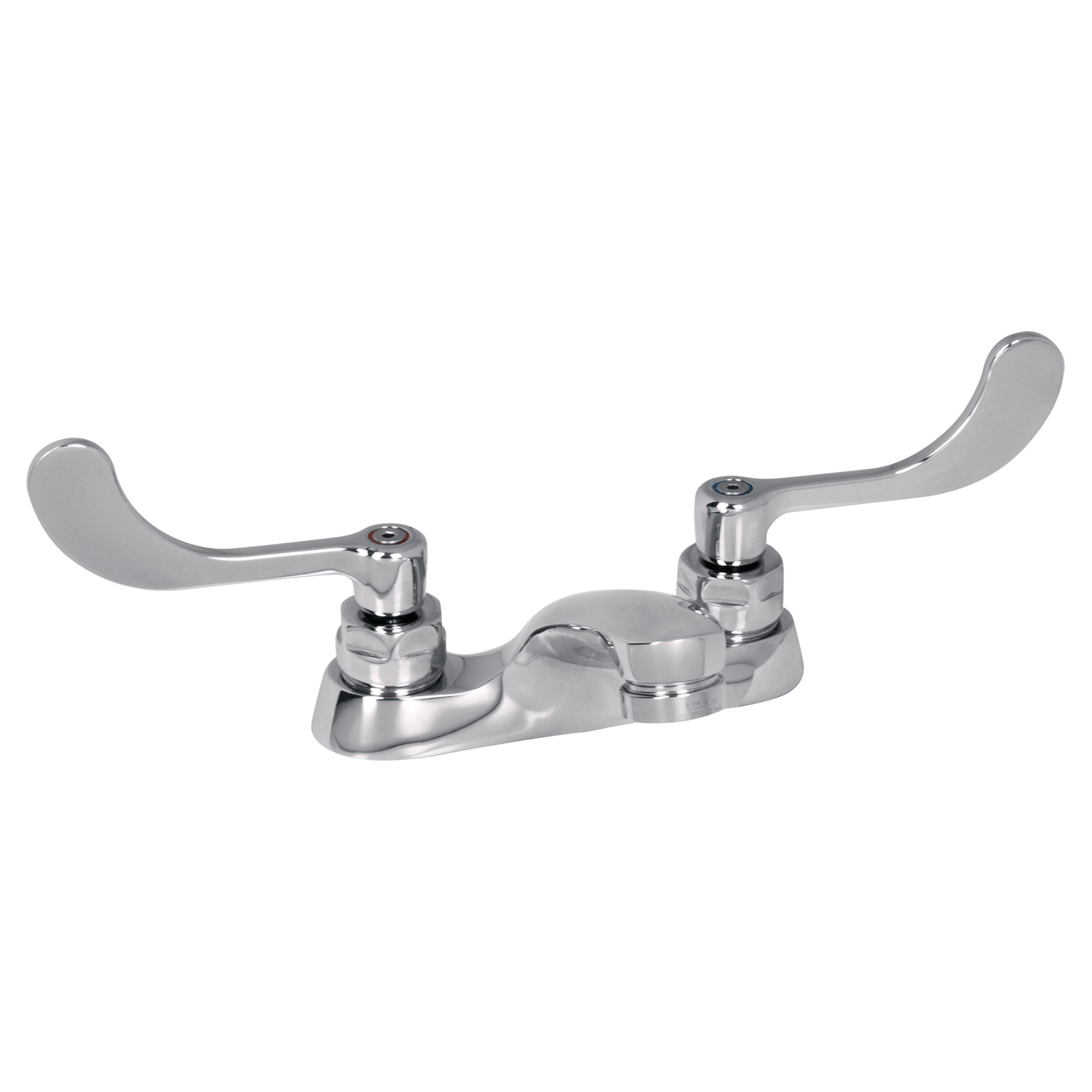 American Standard Polished Chrome 0.5 gpm Double Wristblade Handle Centerset Lavatory Faucet 