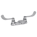 American Standard Polished Chrome 0.5 gpm Double Wristblade Handle Centerset Lavatory Faucet 
