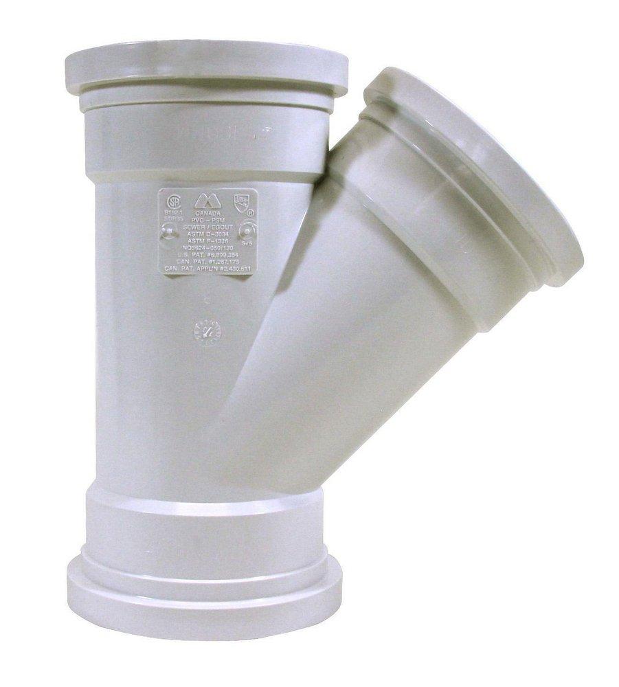Multi-Fittings Corporation Gasket PVC Double Sewer Wye 