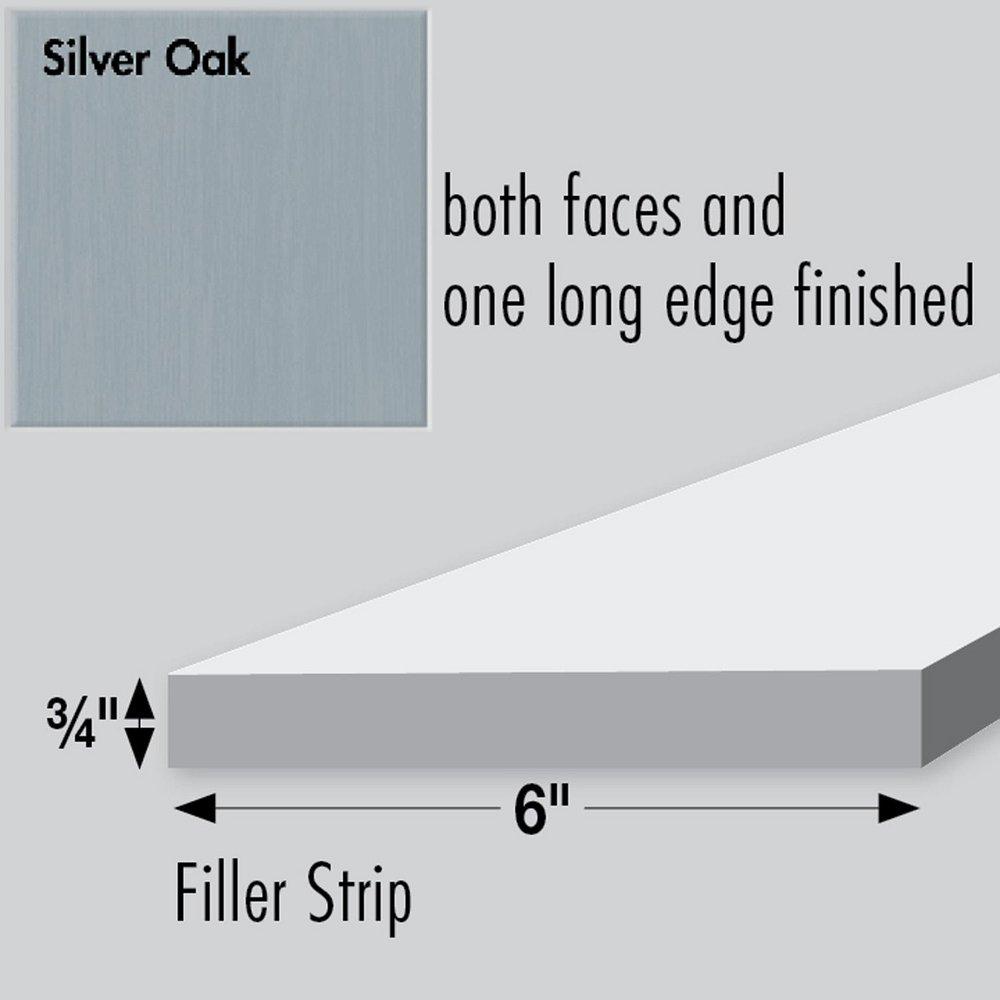 Strasser Silvered Oak Filler Strip 