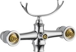 Two Lever Handle Floor Mount Filler in Chrome Trim Only