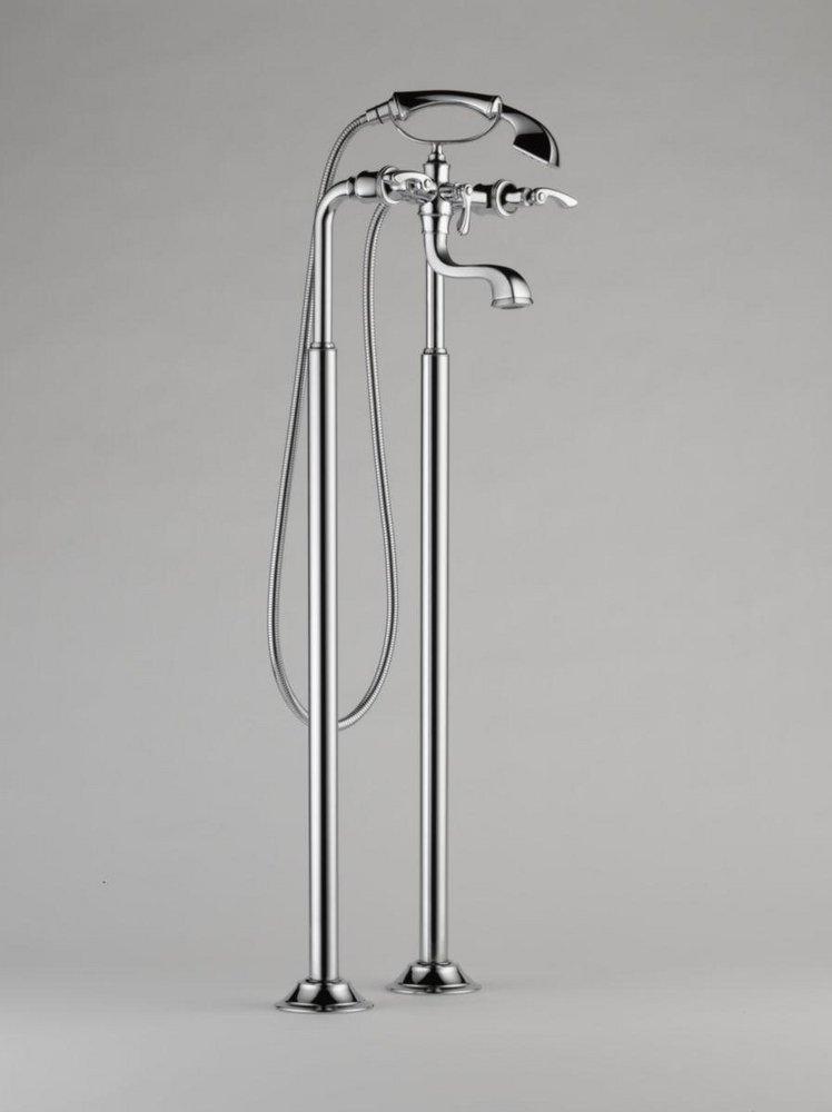 Brizo Chrome Two Lever Handle Floor Mount Filler Trim Only 