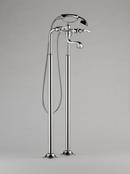 Brizo Chrome Two Lever Handle Floor Mount Filler Trim Only 