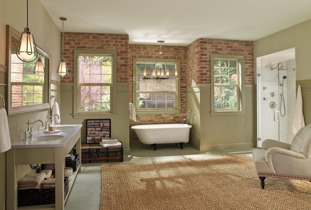 Brizo Polished Nickel Two Lever Handle Floor Mount Filler Trim Only 