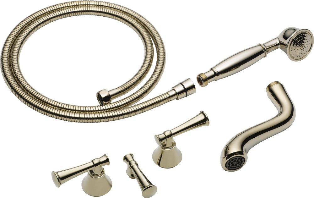 Brizo Polished Nickel Two Lever Handle Floor Mount Filler Trim Only 