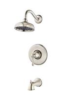Single Handle Single Function Bathtub & Shower Faucet in Polished Nickel Trim Only