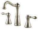 Double Lever Handle Combination Bathroom Sink Faucet in Polished Nickel