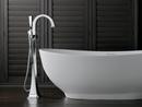 Brizo Chrome 14.5 gpm Freestanding Tub Filler with Single Lever Handle (Trim Only) 