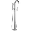 Single Lever Handle Floor Mount Filler in Polished Chrome Trim Only