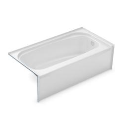 60 x 30 in. Soaker Alcove Bathtub with Right Drain in White