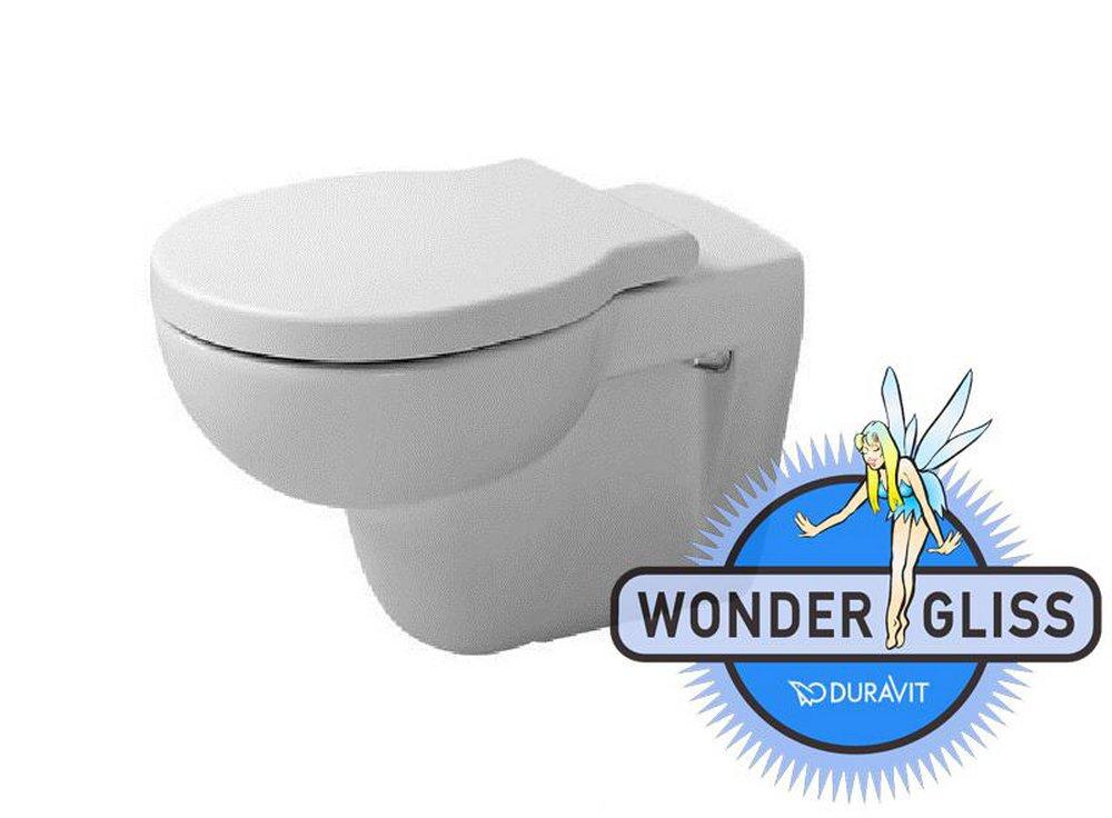 Duravit White Alpin 1.6 gpf Round Wall Mount Toilet 