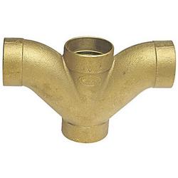 2 in. Sweat Bronze DWV Long Turn Wye