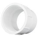 White Hub Straight and DWV Molded PVC Clean-Out Adapter 
