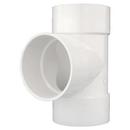 White PVC DWV Straight Tee 
