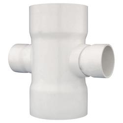 8 in. PVC DWV Cross Tee (Fabricated)