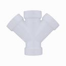 White PVC DWV Double Wye 