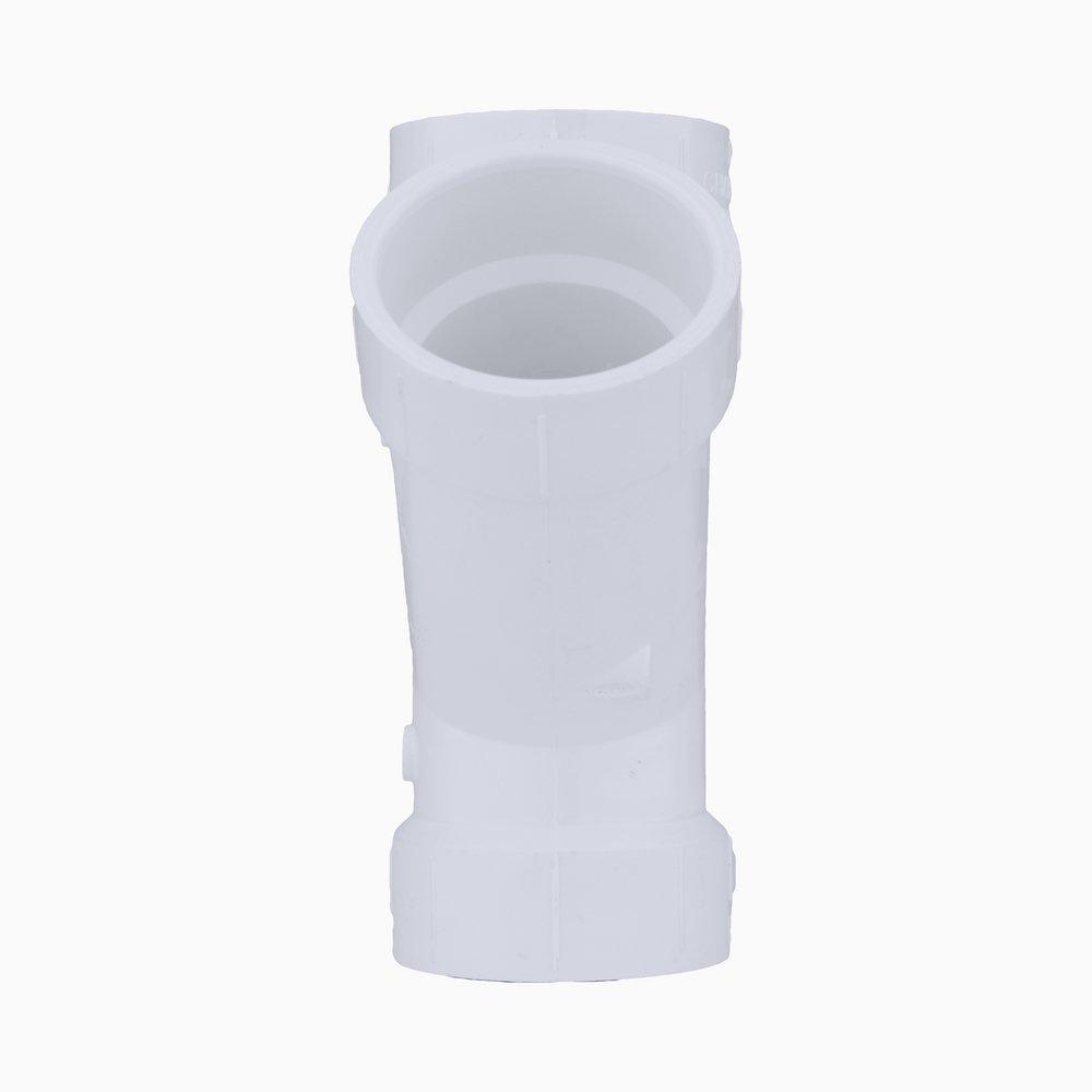 White PVC DWV Double Wye 