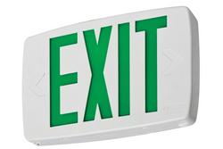 Green Chevron Integrated LED in White