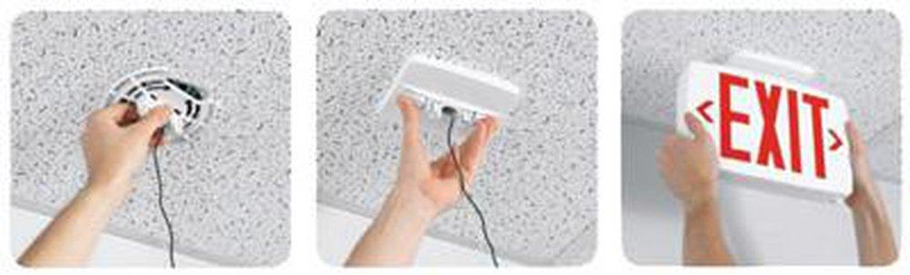 Lithonia Lighting White Chevron Integrated LED in White 