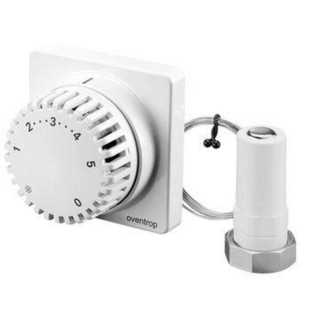 Oventrop White One Way Flow Left Hand Thermostat With 16 REM 