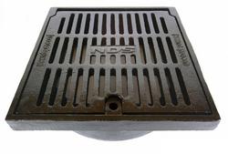 12 in. Ductile Iron Square Hinged Frame and Grate