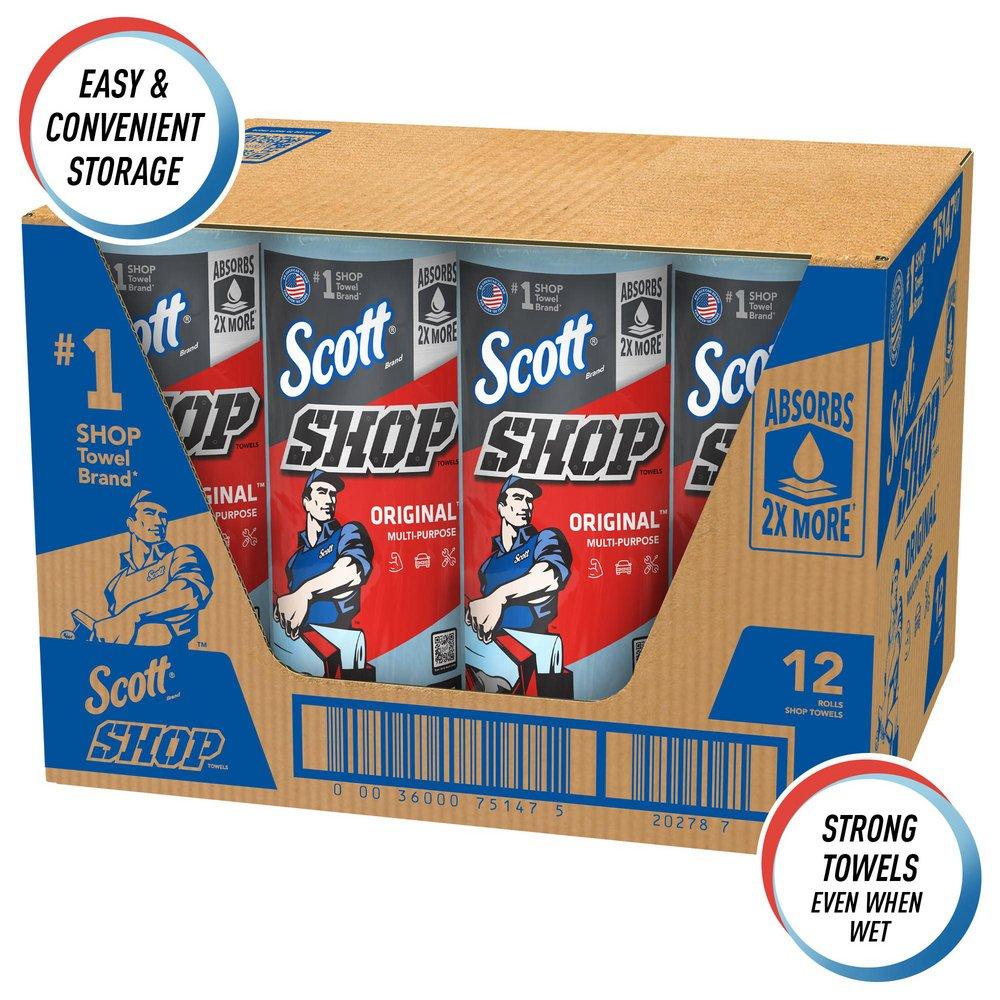 Scott&reg; Blue 11 x 10-2/5 in. Shop Towel 
