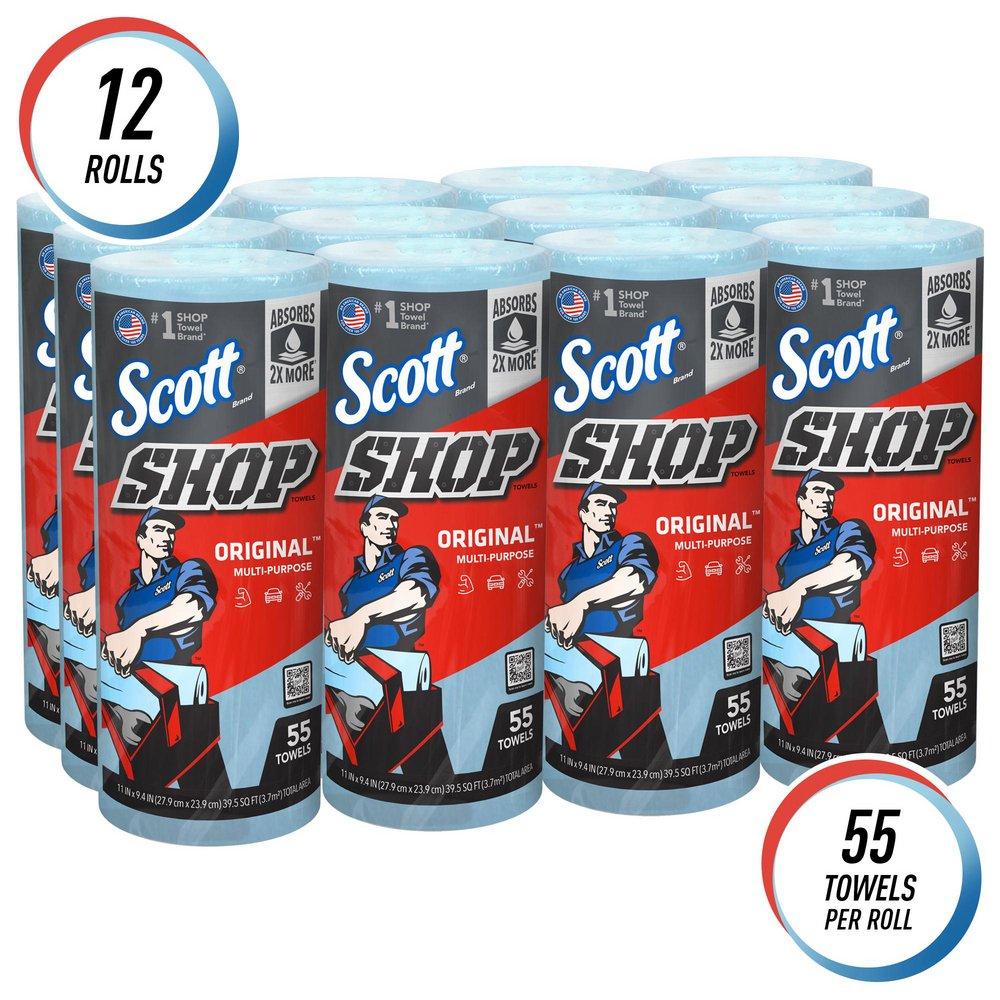 Scott&reg; Blue 11 x 10-2/5 in. Shop Towel 