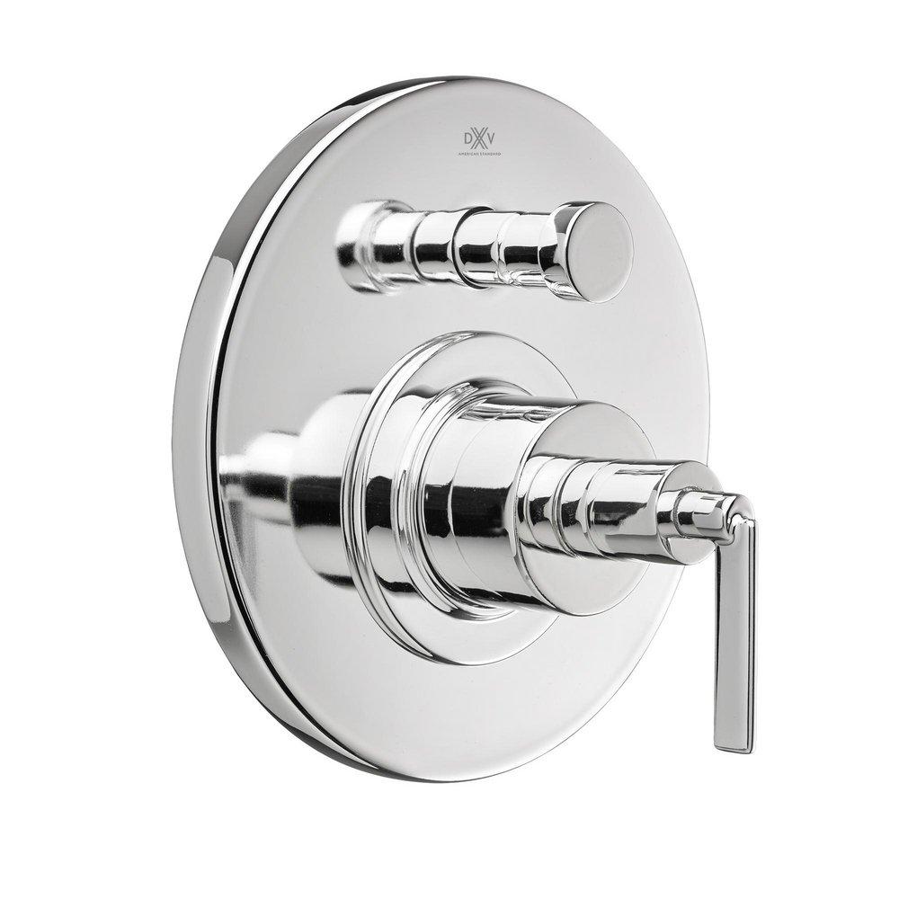 DXV Polished Chrome Pressure Balancing Tub and Shower Trim with Single Lever Handle 