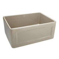 20-1/8 x 18 in. No Hole Fireclay Single Bowl Dual Mount Kitchen Sink in Canvas White