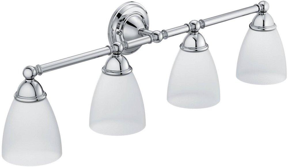 Moen Chrome 100W 4-Light Bathroom Sconce 