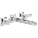 Delta Faucet Chrome Two Handle Widespread Bathroom Sink Faucet 