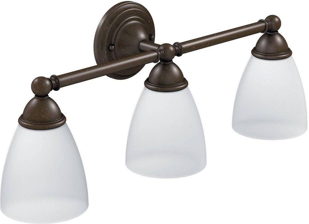 Moen Oil Rubbed Bronze 100W 3-Light Medium Bracket Fixture 