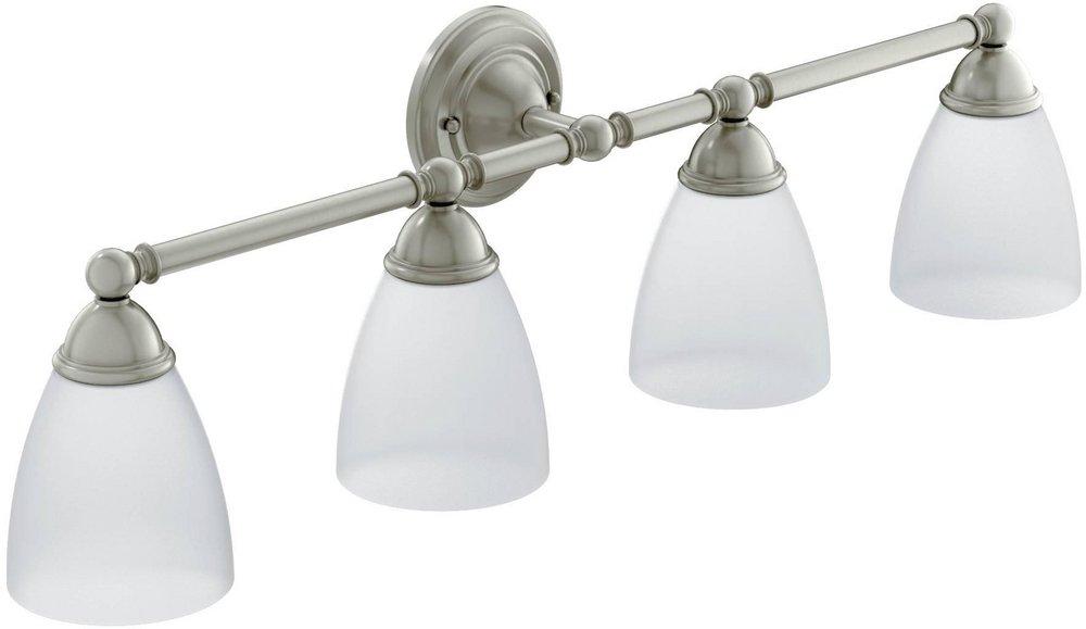 Moen Brushed Nickel 100W 4-Light Bathroom Sconce 