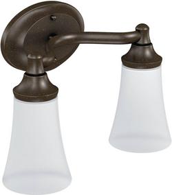 100W 2-Light Medium Base Bracket in Oil Rubbed Bronze