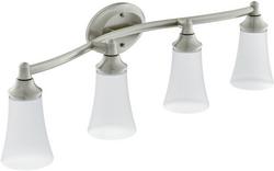 100W 4-Light Medium Bracket Fixture in Brushed Nickel