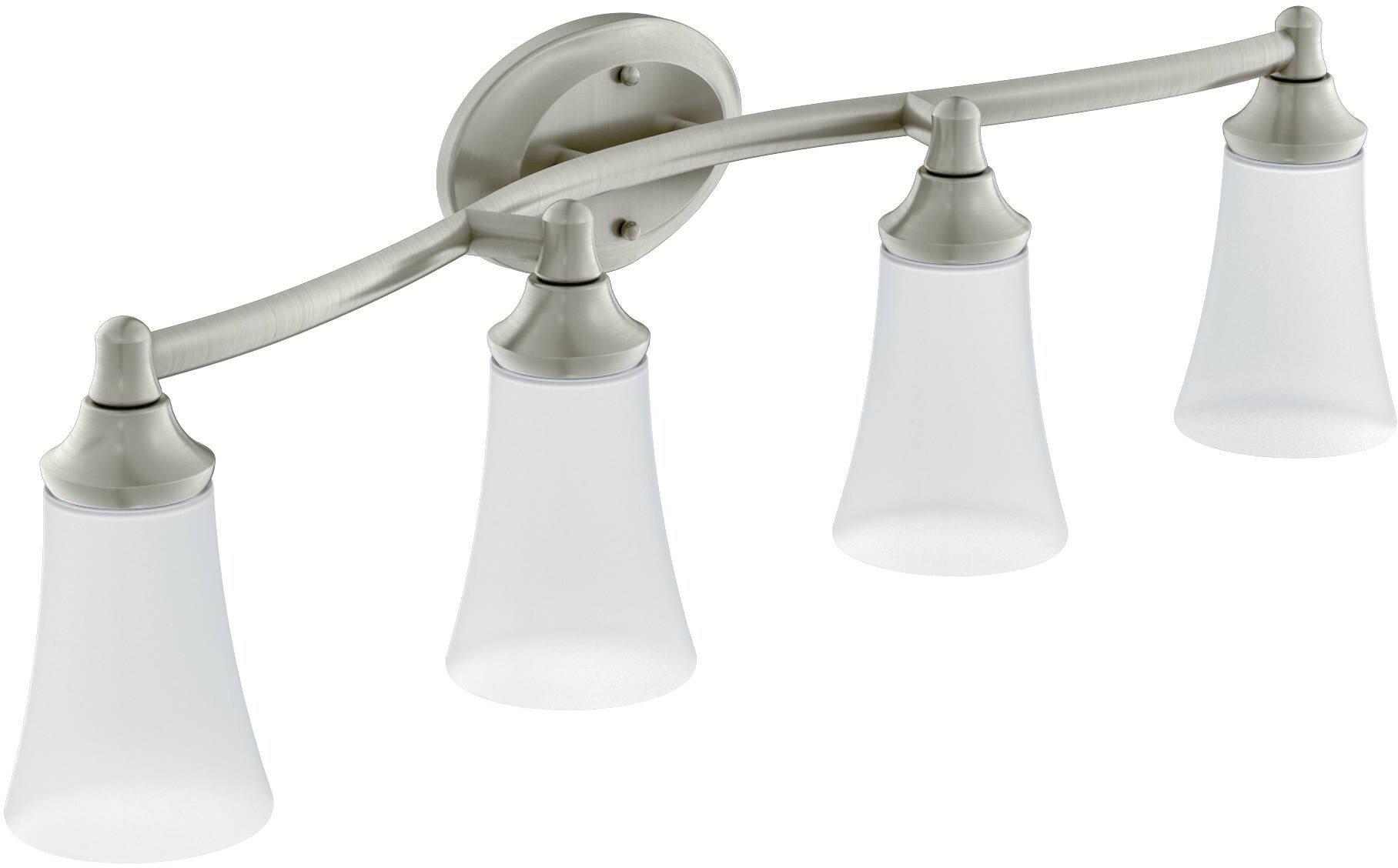 Moen Brushed Nickel 100W 4-Light Medium Base Bracket 