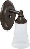 Moen Oil Rubbed Bronze 100W 1-Light Medium Base Incandescent Sconce 