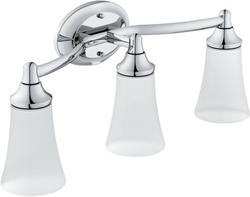 100W 3-Light Medium Bath Bracket Fixture in Polished Chrome
