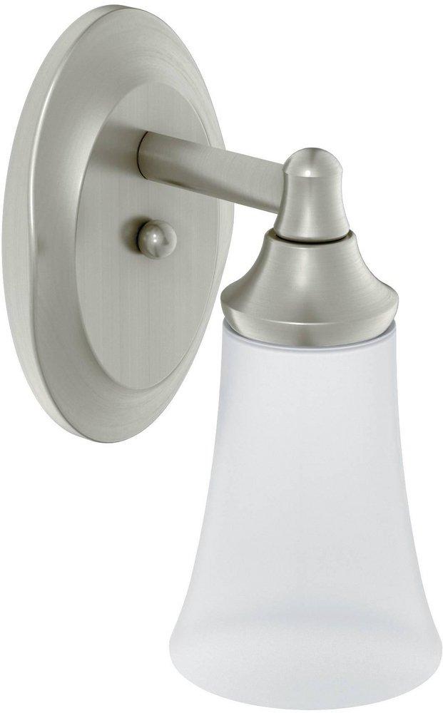 Moen Brushed Nickel 100W 1-Light Medium Base Incandescent Sconce 