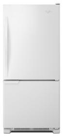 Whirlpool White 29-3/4 in. 19 cu. ft. Bottom Mount Freezer and Full Refrigerator 