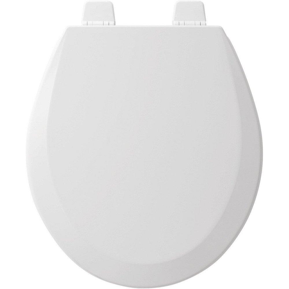 Bemis White Round Closed Front with Cover 