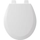 Bemis White Round Closed Front with Cover 