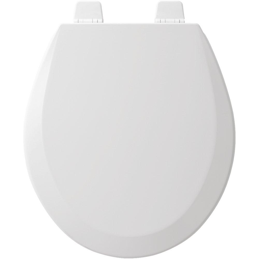 Bemis White Round Closed Front with Cover 