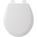 Bemis White Round Closed Front with Cover 